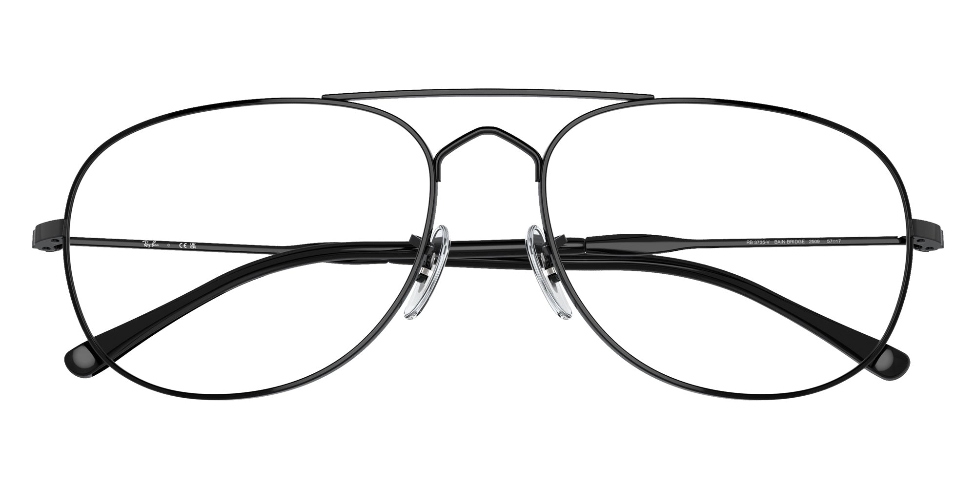 Ray-Ban® RX3735V RX3735V 2509 57 Eyeglasses - Black