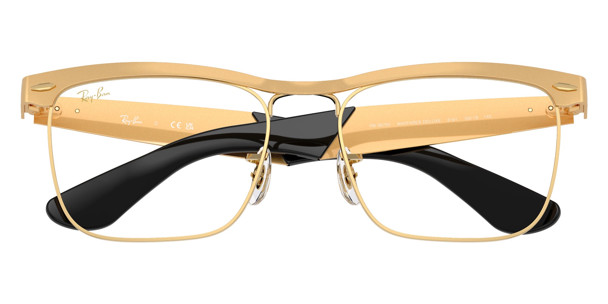 Ray-Ban® RX3875V RX3875V 3191 53 Eyeglasses - Sandblasted Legend Gold