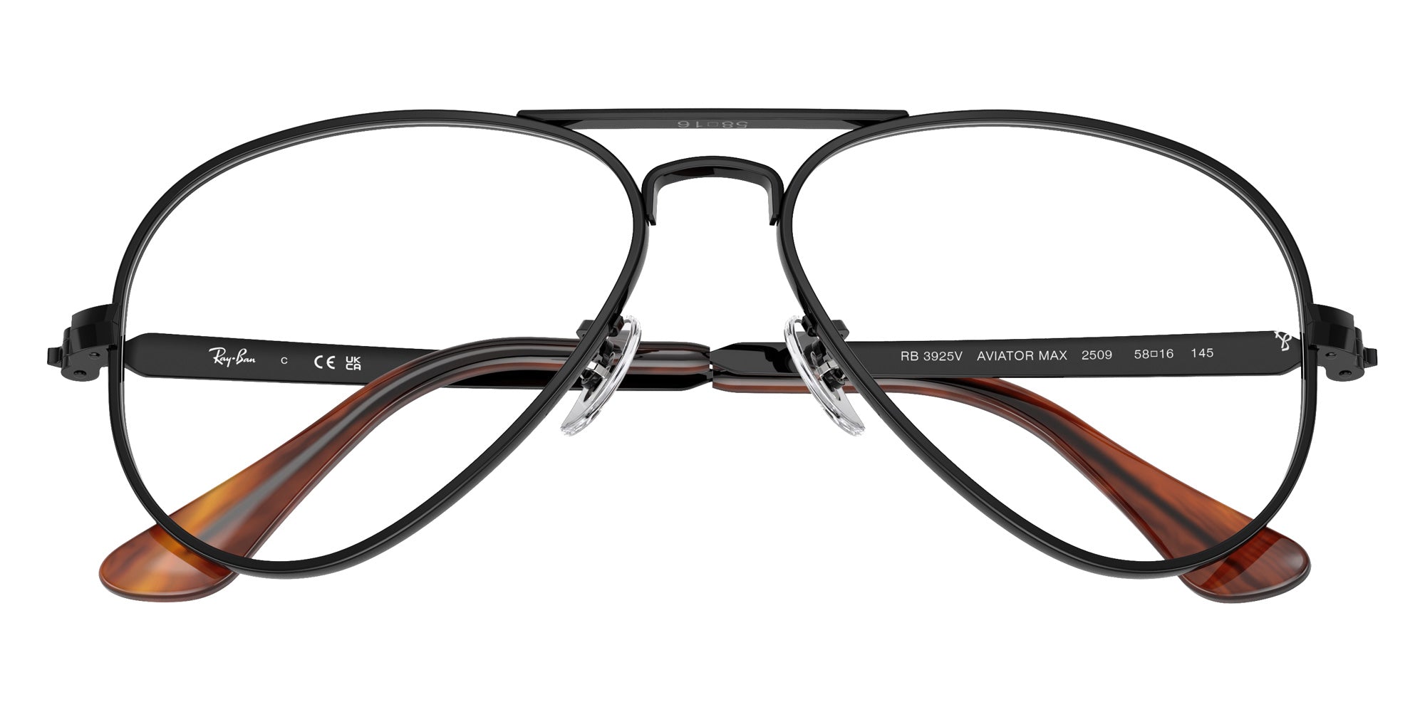 Ray-Ban® RX3925V RX3925V 2509 58 Eyeglasses - Black