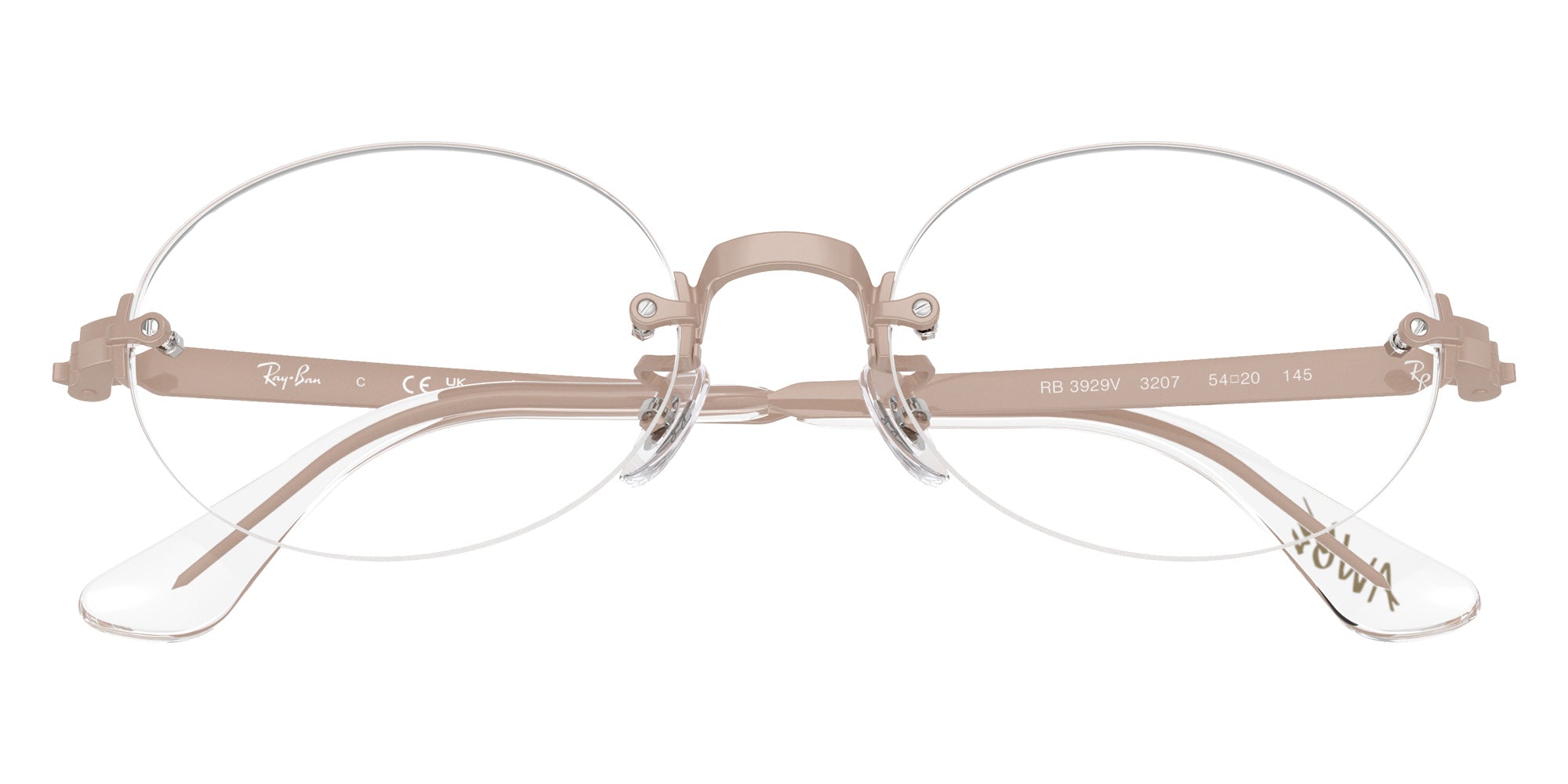 Ray-Ban® RX3929V RX3929V 3207 54 Eyeglasses - Light Pink