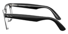 Ray-Ban® RX4340V RX4340V 2034 50 Eyeglasses - Black On Transparent