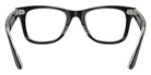 Ray-Ban® RX4340V RX4340V 2034 50 Eyeglasses - Black On Transparent