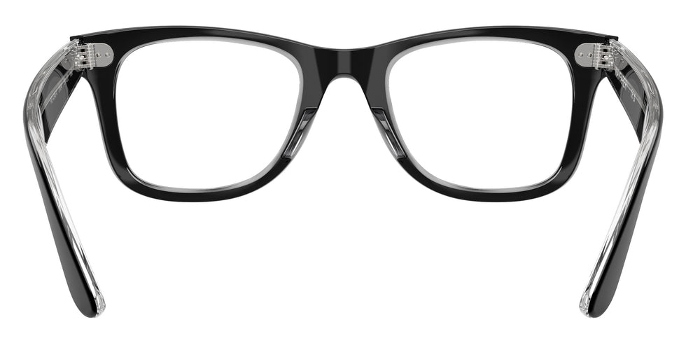 Ray-Ban® RX4340V RX4340V 2034 50 Eyeglasses - Black On Transparent