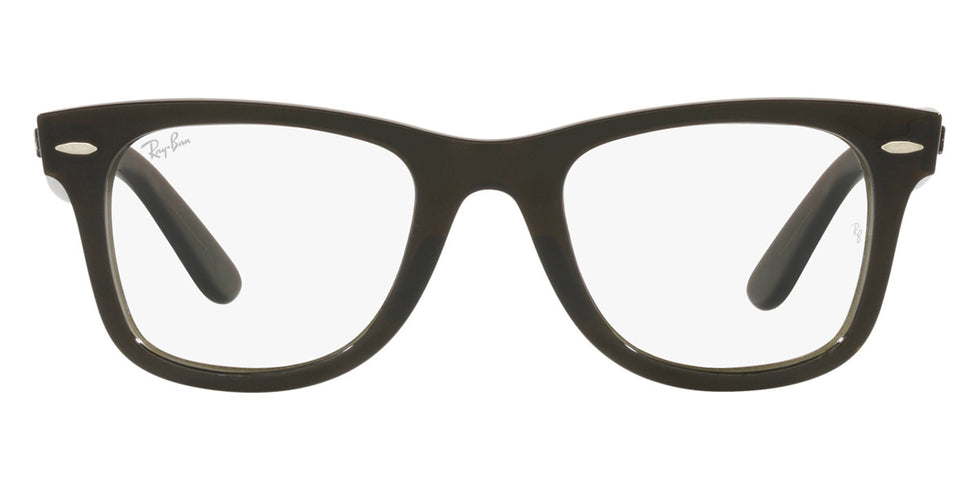 Ray-Ban® Wayfarer Ease RX4340V RX4340V 8224 50 - Transparent Olive Green Eyeglasses