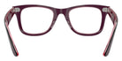 Ray-Ban® RX4340V RX4340V 8364 50 Eyeglasses - Violet On Transparent Pink