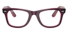 Ray-Ban® RX4340V RX4340V 8364 50 Eyeglasses - Violet On Transparent Pink