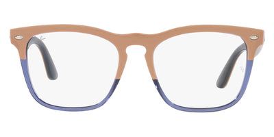 Ray-Ban® STEVE 0RX4487V RX4487V 8195 54 - Beige on Transparent Dark Blue Eyeglasses