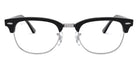 Ray-Ban® Clubmaster RX5154 RX5154 8049 49 - Wrinnkled Black On Black Eyeglasses