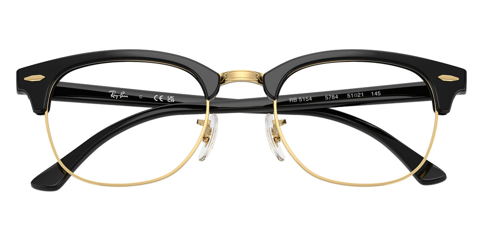 Ray-Ban® RX5154 RX5154 5784 53 Eyeglasses - Black