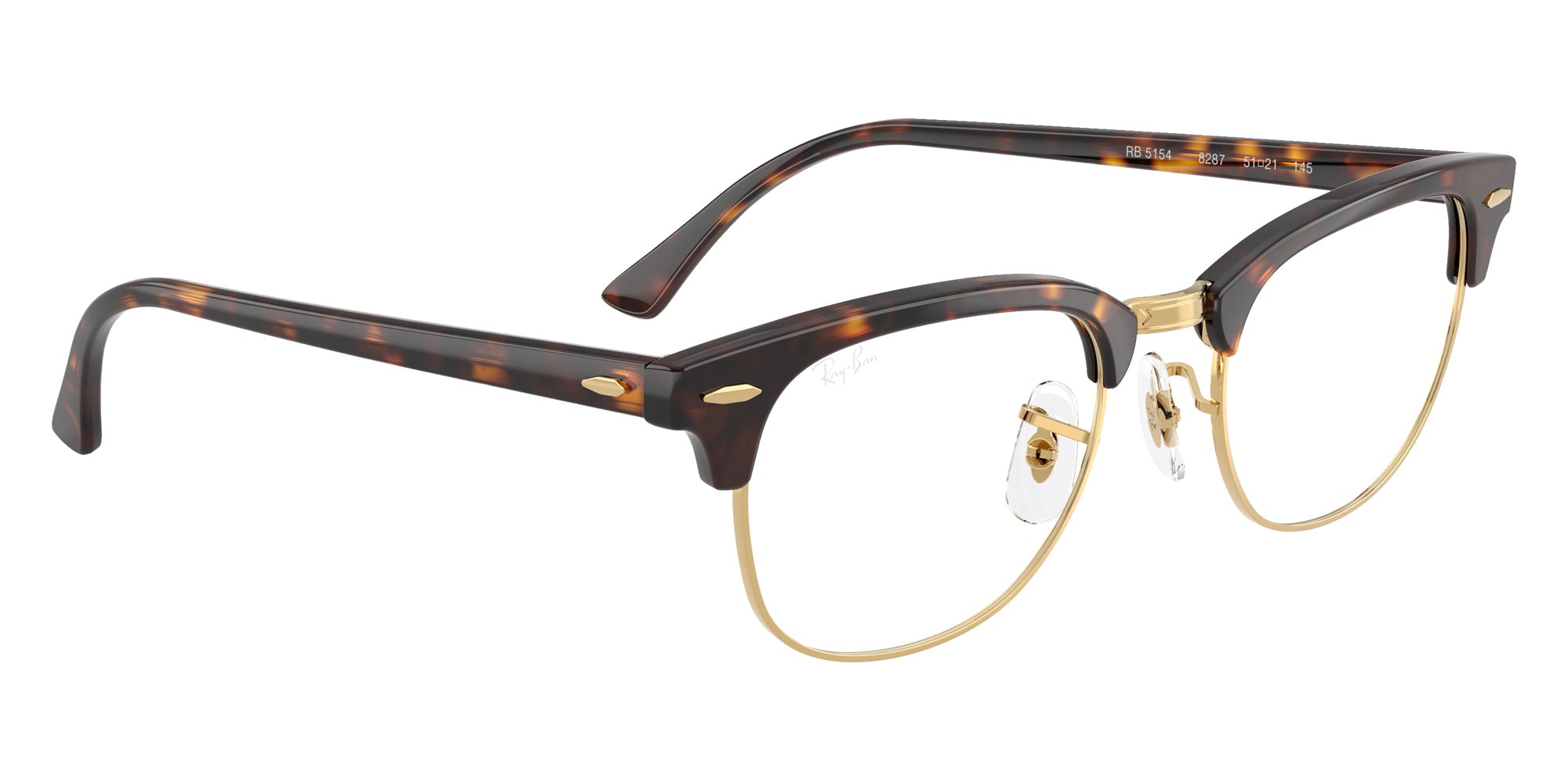 Ray-Ban® RX5154 RX5154 8287 53 Eyeglasses - Havana