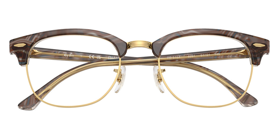 Ray-Ban® RX5154 RX5154 8291 53 Eyeglasses - Photo Waves Gray