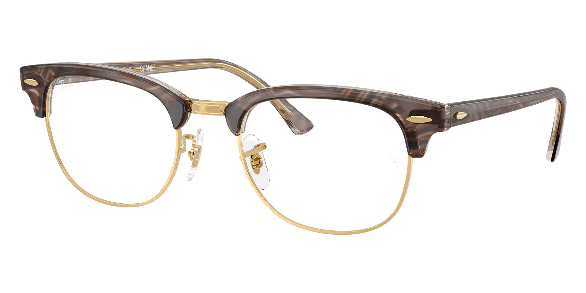 Ray-Ban® RX5154 RX5154 8291 53 Eyeglasses - Photo Waves Gray