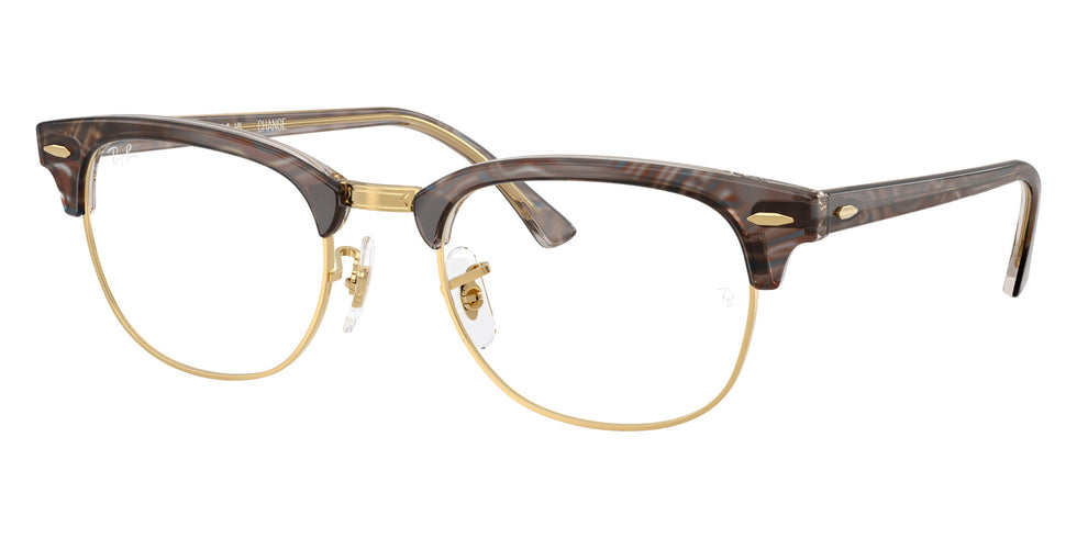 Ray-Ban® RX5154 RX5154 8291 53 Eyeglasses - Photo Waves Gray
