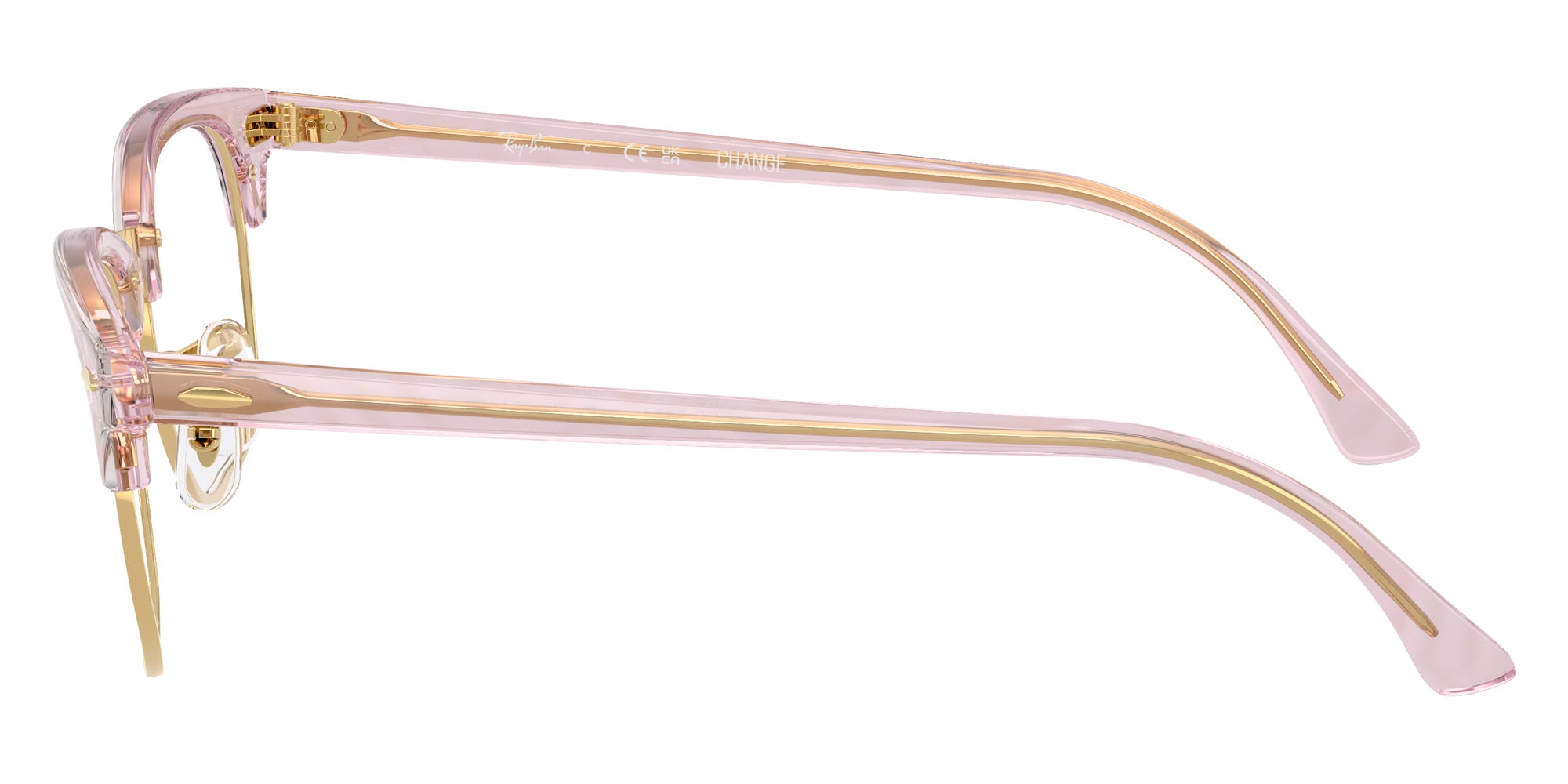 Ray-Ban® RX5154 RX5154 8292 53 Eyeglasses - Photo Waves Purple