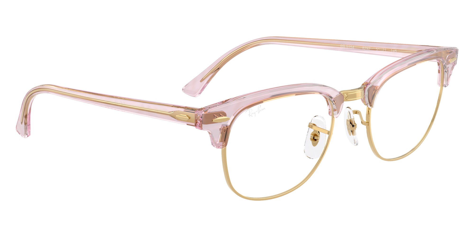 Ray-Ban® RX5154 RX5154 8292 53 Eyeglasses - Photo Waves Purple
