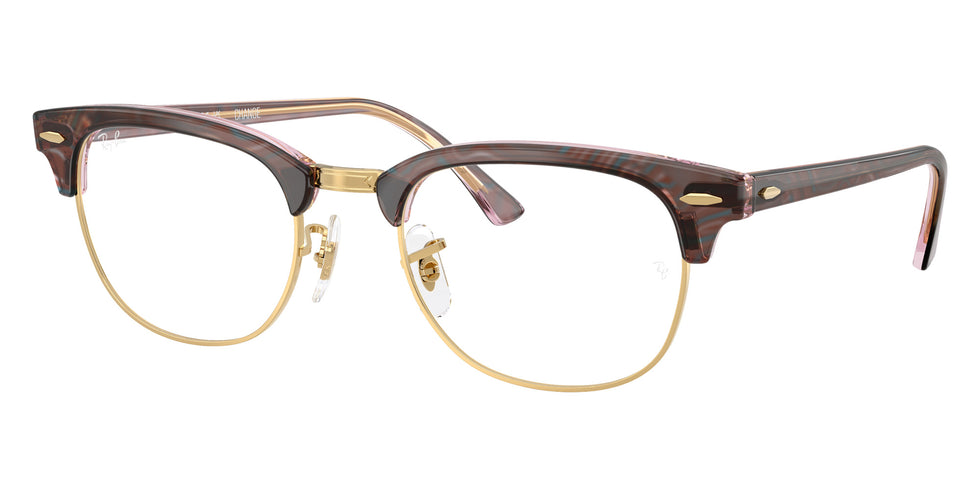 Ray-Ban® RX5154 RX5154 8292 53 Eyeglasses - Photo Waves Purple