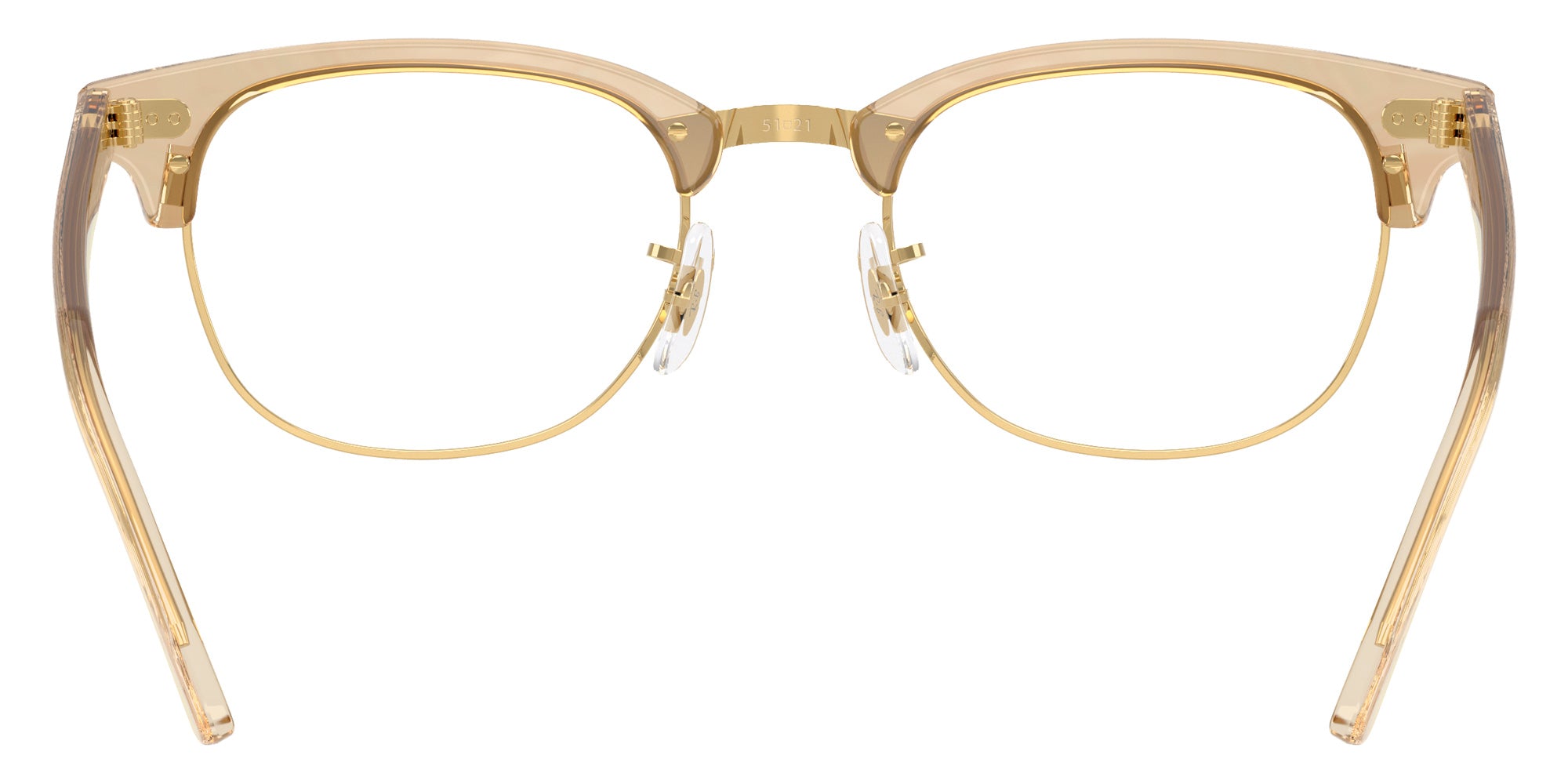 Ray-Ban® RX5154 RX5154 8294 53 Eyeglasses - Photo Waves Brown