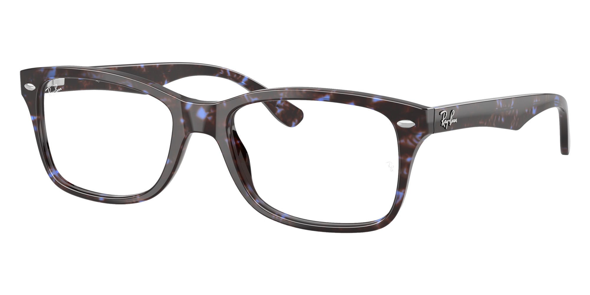 Ray-Ban® RX5228 RX5228 8424 53 Eyeglasses - Havana Blue Turtle