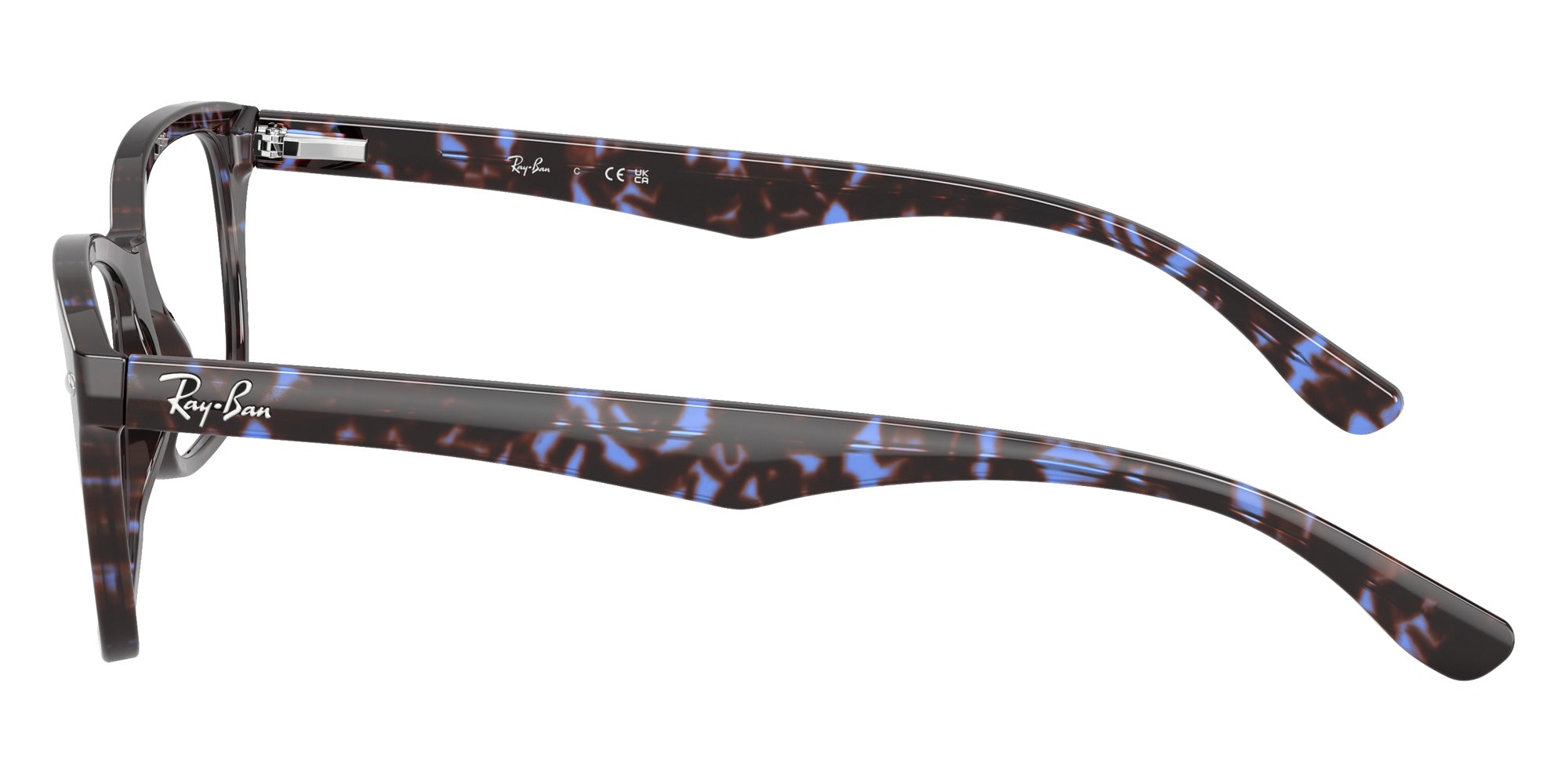 Ray-Ban® RX5228 RX5228 8424 53 Eyeglasses - Havana Blue Turtle