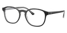 Ray-Ban® RX5417F RX5417F 8367 52 Eyeglasses - Dark Gray On Transparent Gray