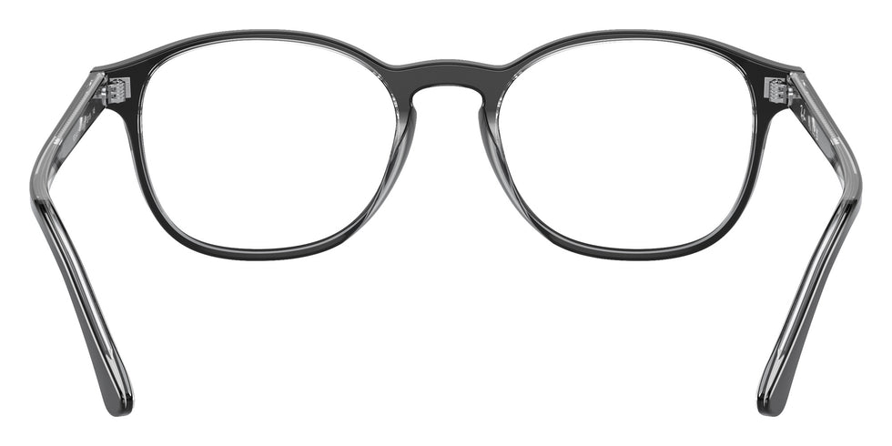 Ray-Ban® RX5417F RX5417F 8367 52 Eyeglasses - Dark Gray On Transparent Gray