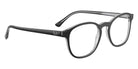 Ray-Ban® RX5417F RX5417F 8367 52 Eyeglasses - Dark Gray On Transparent Gray