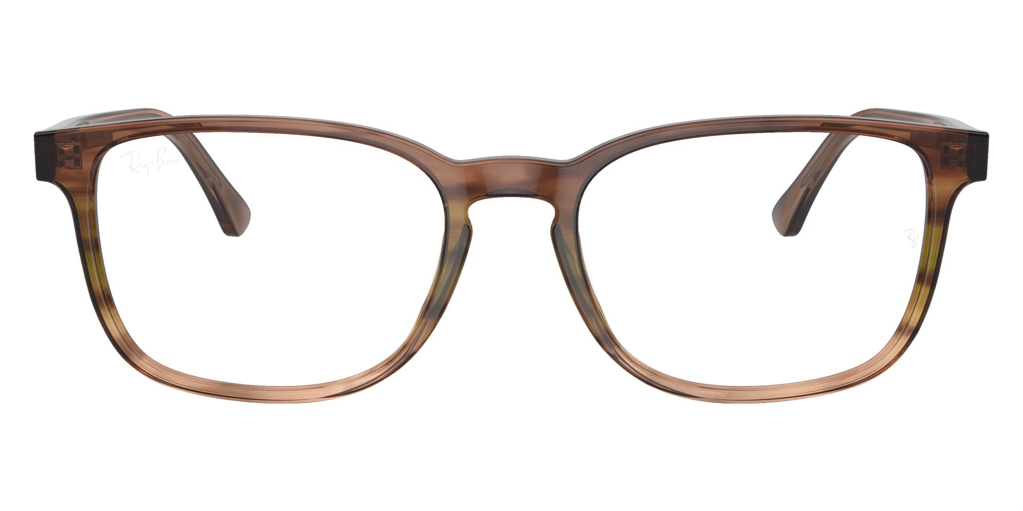 Ray-Ban® RX5418 RX5418 8255 56 Eyeglasses - Striped Brown/Green