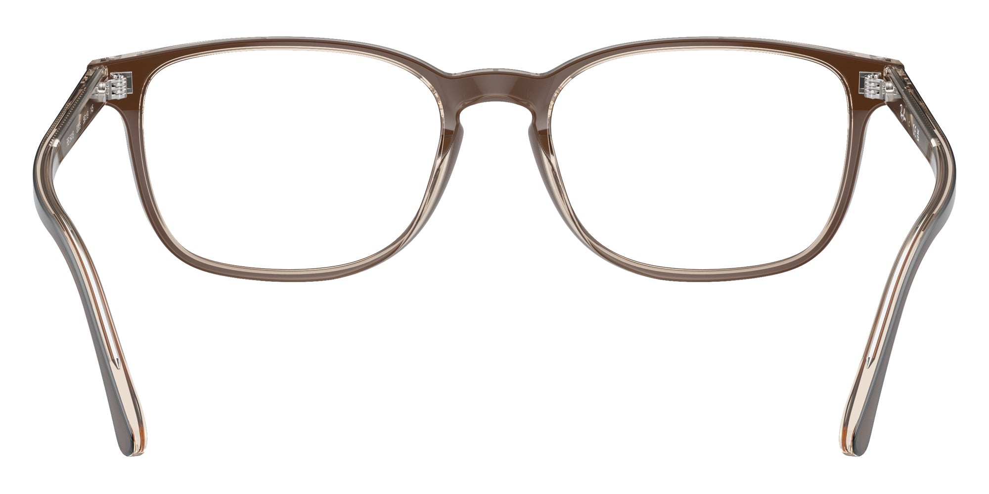 Ray-Ban® RX5418 RX5418 8365 54 Eyeglasses - Brown On Transparent Light Brown