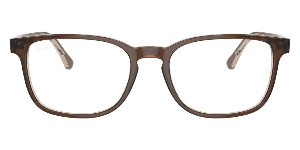 Ray-Ban® RX5418 RX5418 8365 54 Eyeglasses - Brown On Transparent Light Brown