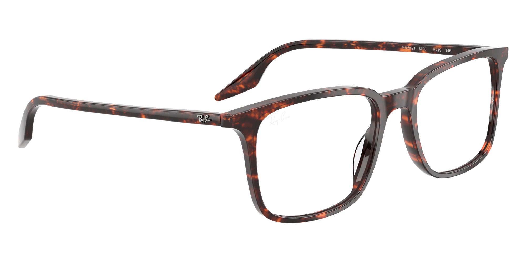 Ray-Ban® RX5421 RX5421 8423 55 Eyeglasses - Havana Red Turtle