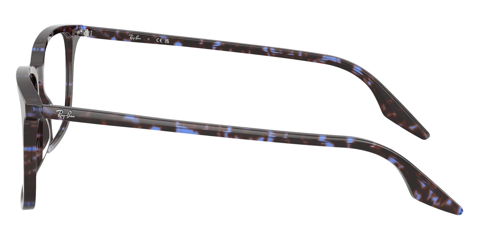 Ray-Ban® RX5421 RX5421 8424 55 Eyeglasses - Havana Blue Turtle
