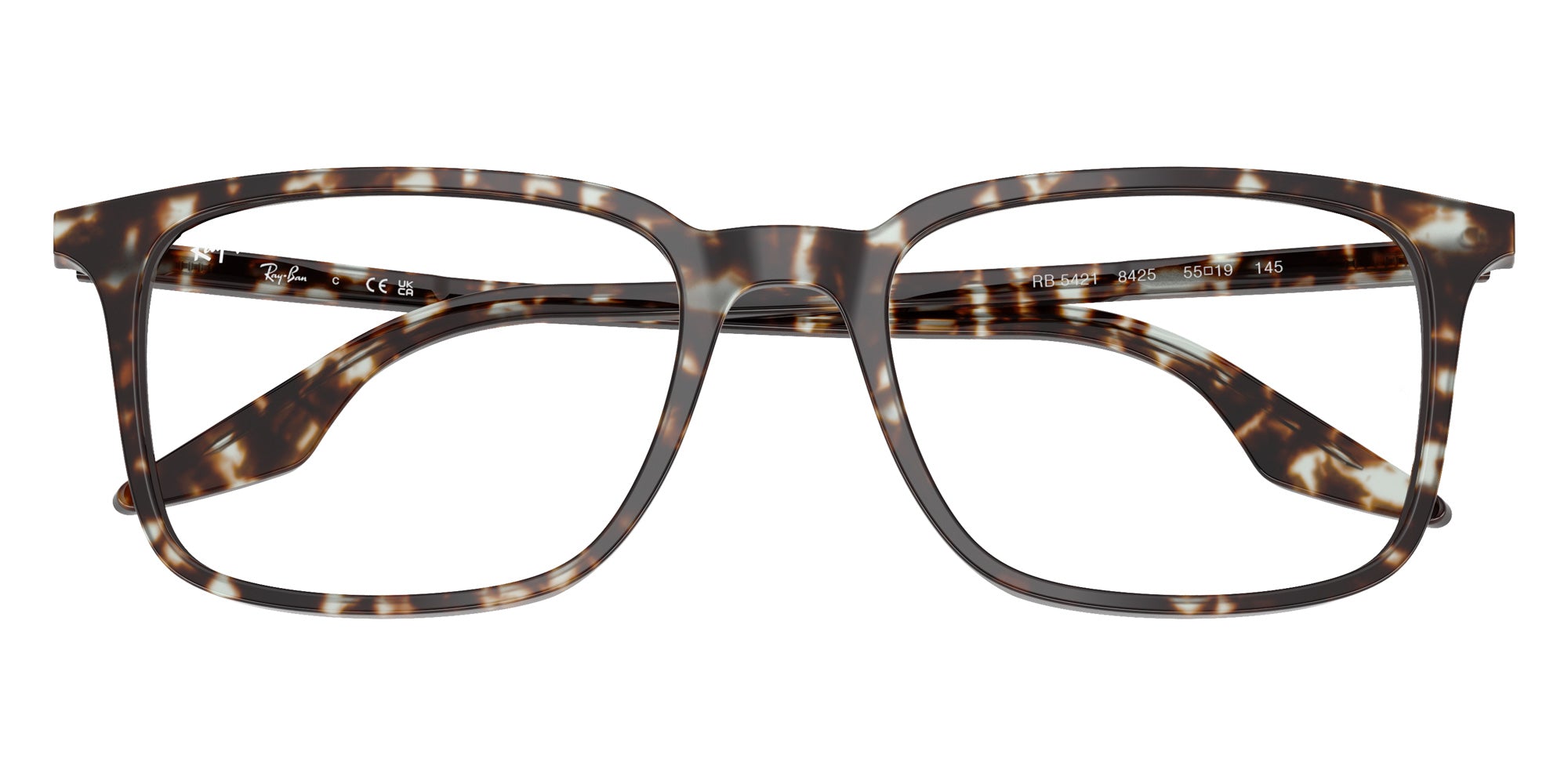 Ray-Ban® RX5421 RX5421 8425 55 Eyeglasses - Havana Yellow Turtle