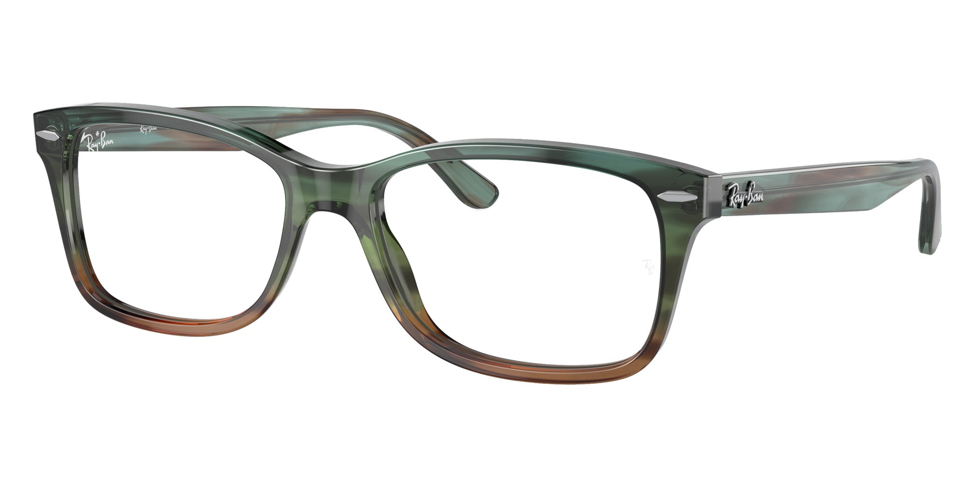Ray-Ban® RX5428 RX5428 8252 53 Eyeglasses - Striped Light Blue