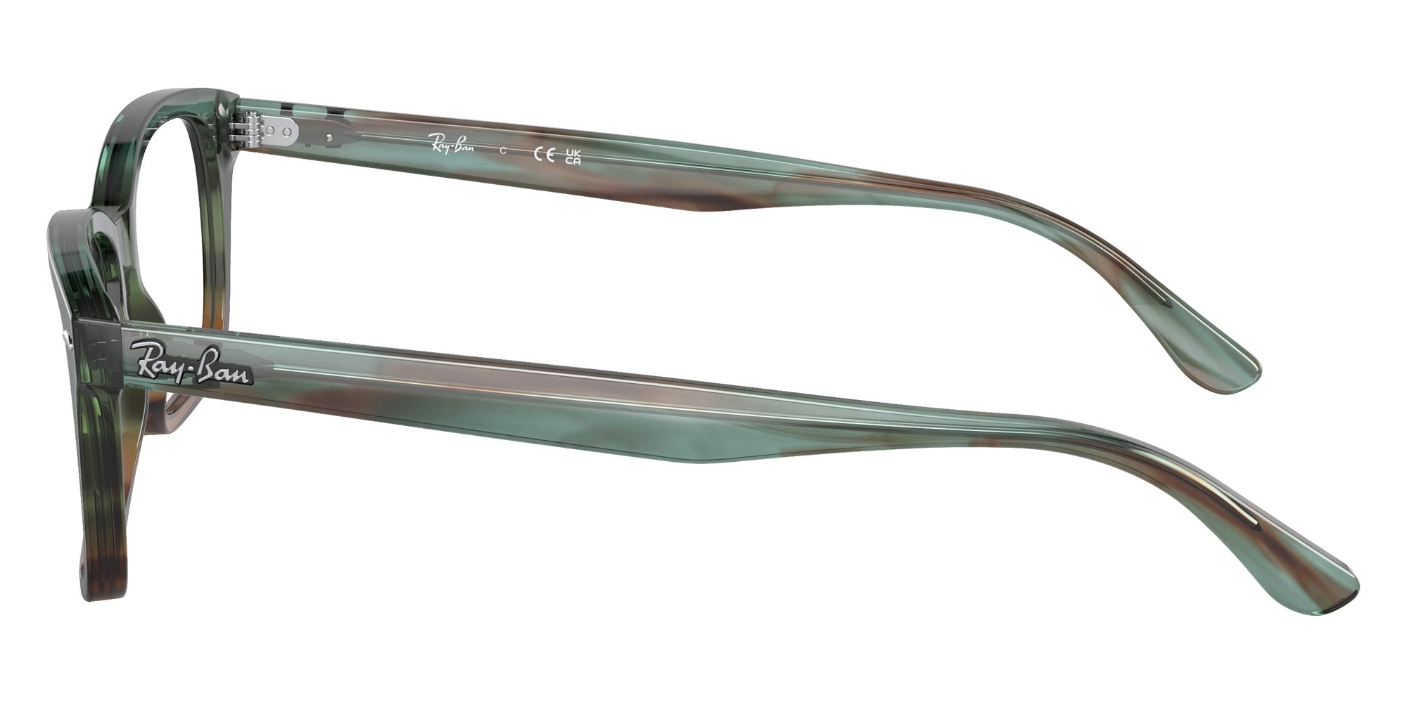 Ray-Ban® RX5428 RX5428 8252 53 Eyeglasses - Striped Light Blue