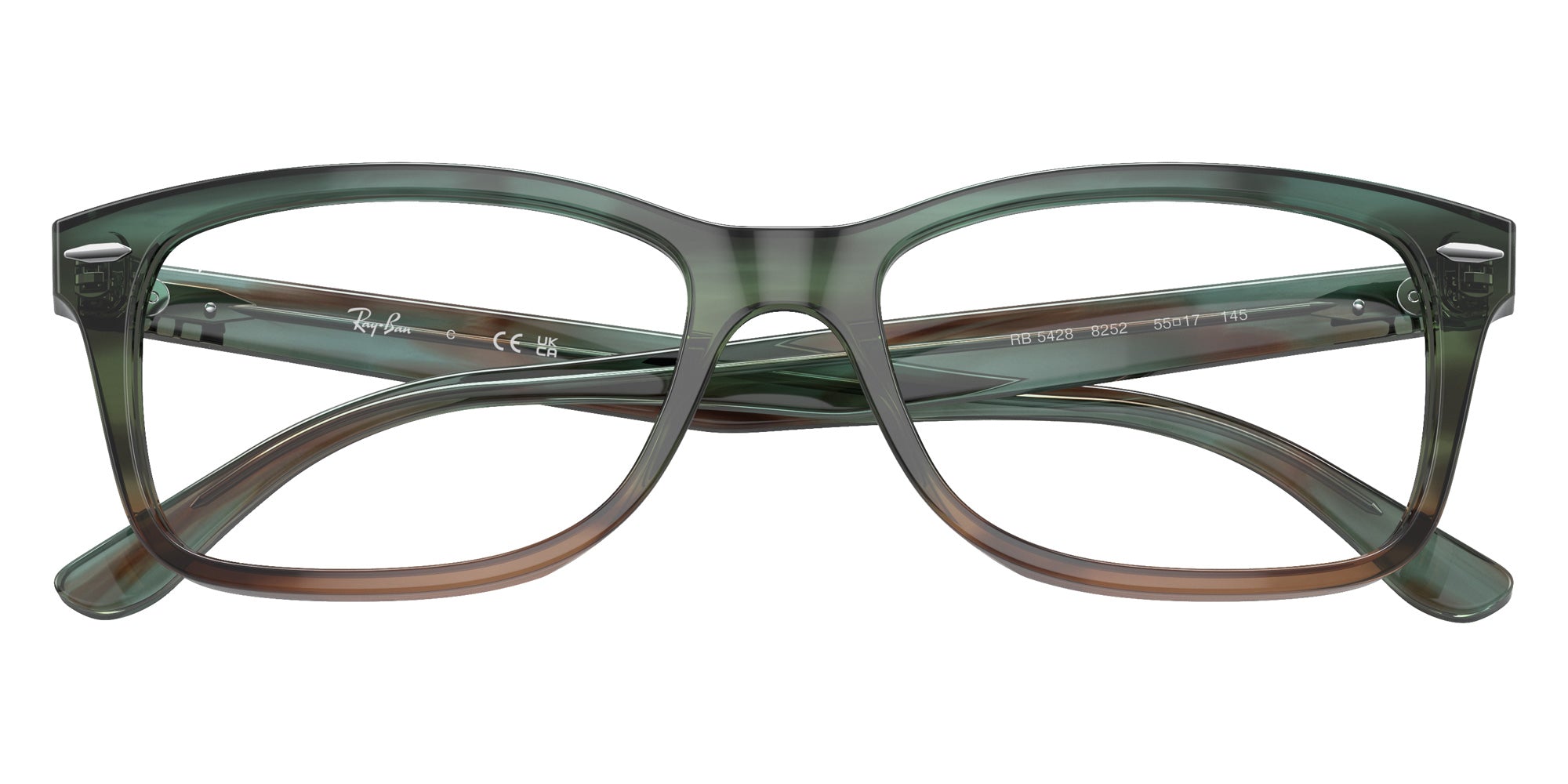Ray-Ban® RX5428 RX5428 8252 53 Eyeglasses - Striped Light Blue
