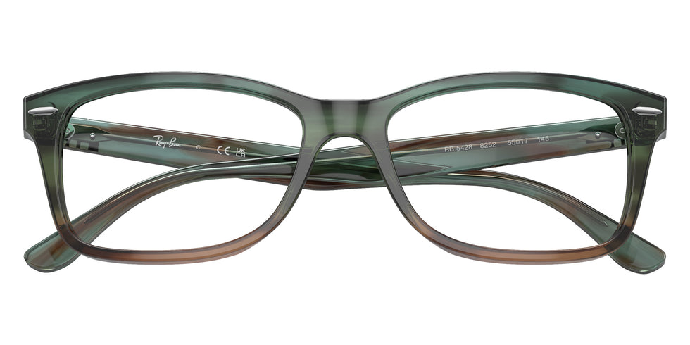 Ray-Ban® RX5428 RX5428 8252 53 Eyeglasses - Striped Light Blue