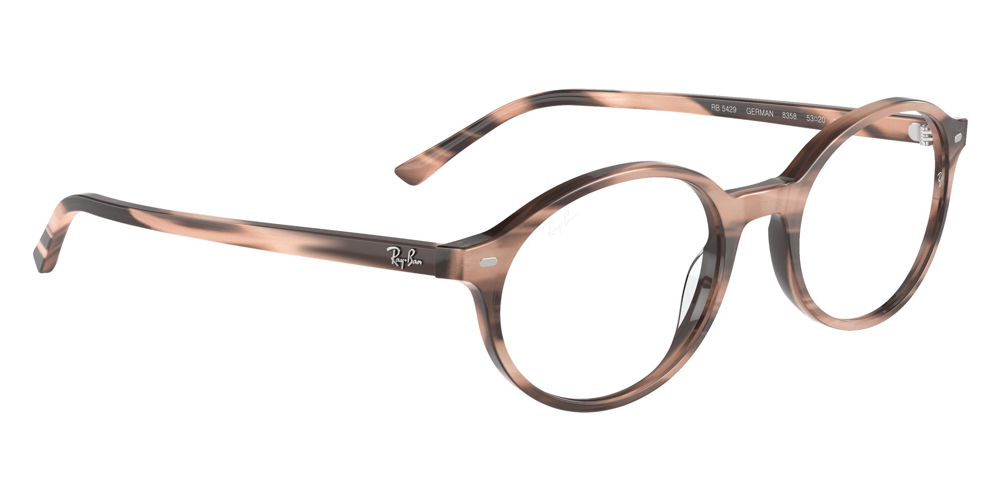 Ray-Ban® RX5429 RX5429 8358 53 Eyeglasses - Striped Pink