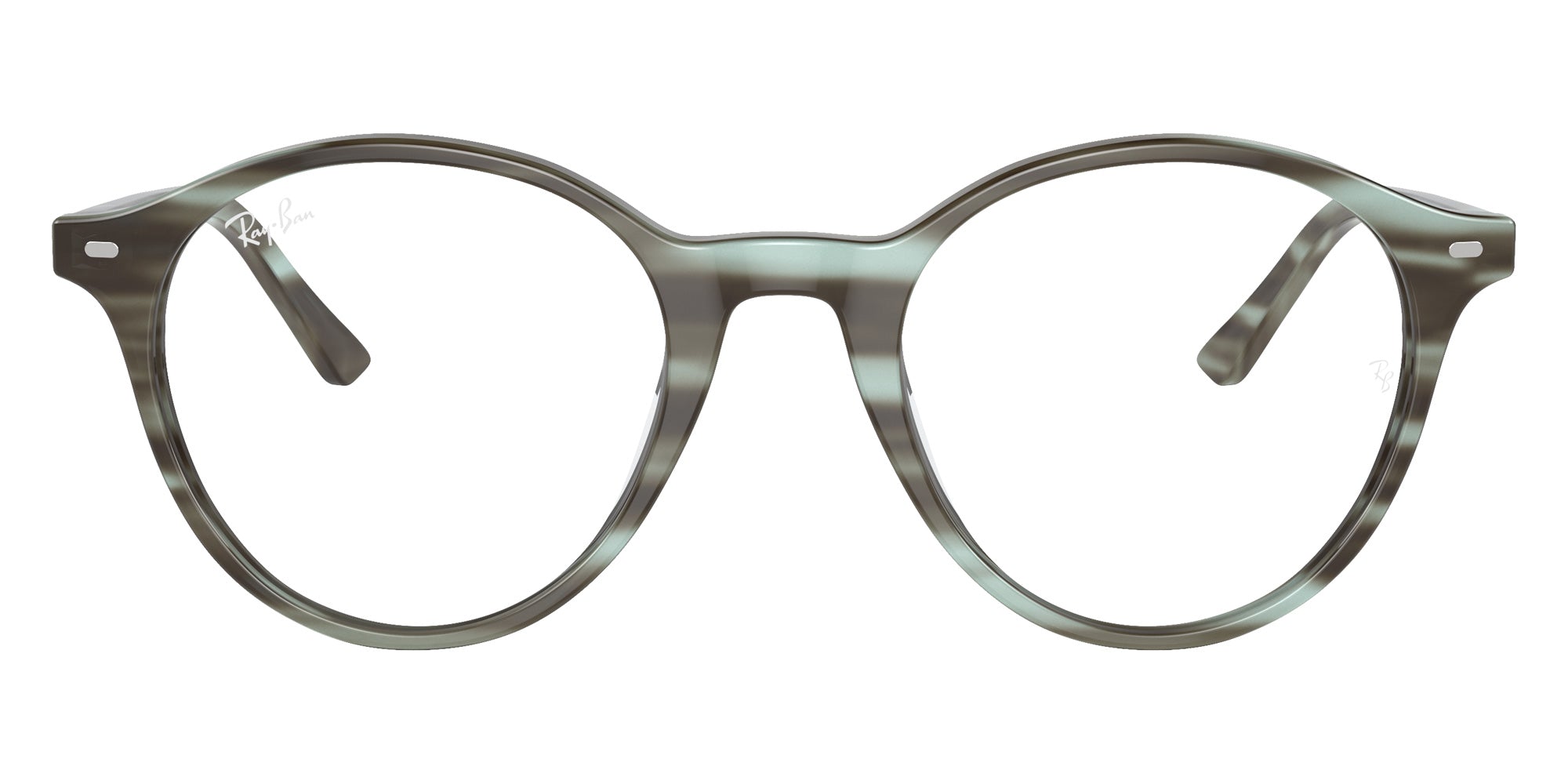Ray-Ban® RX5430F RX5430F 8356 51 Eyeglasses - Striped Green