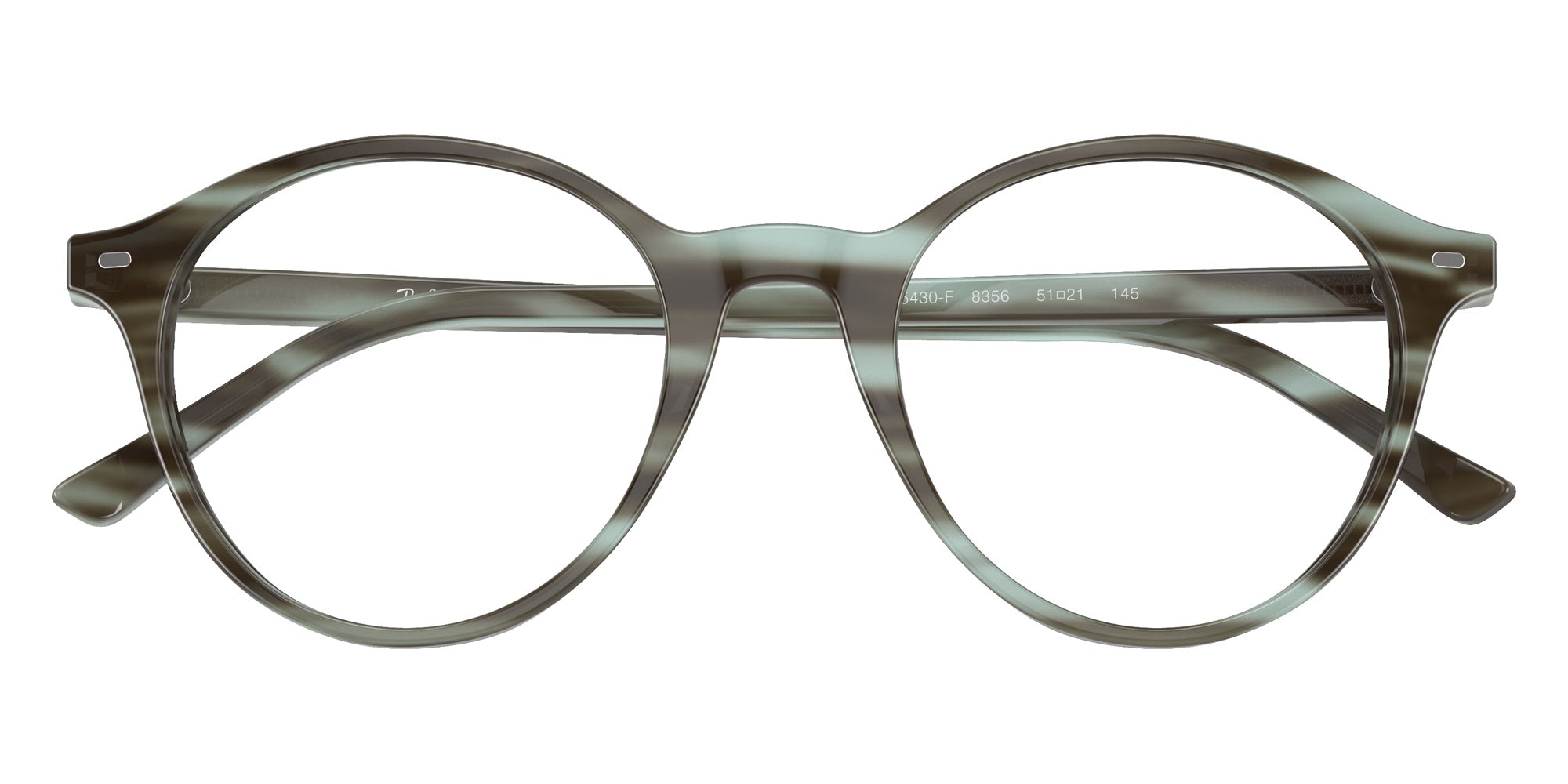 Ray-Ban® RX5430F RX5430F 8356 51 Eyeglasses - Striped Green