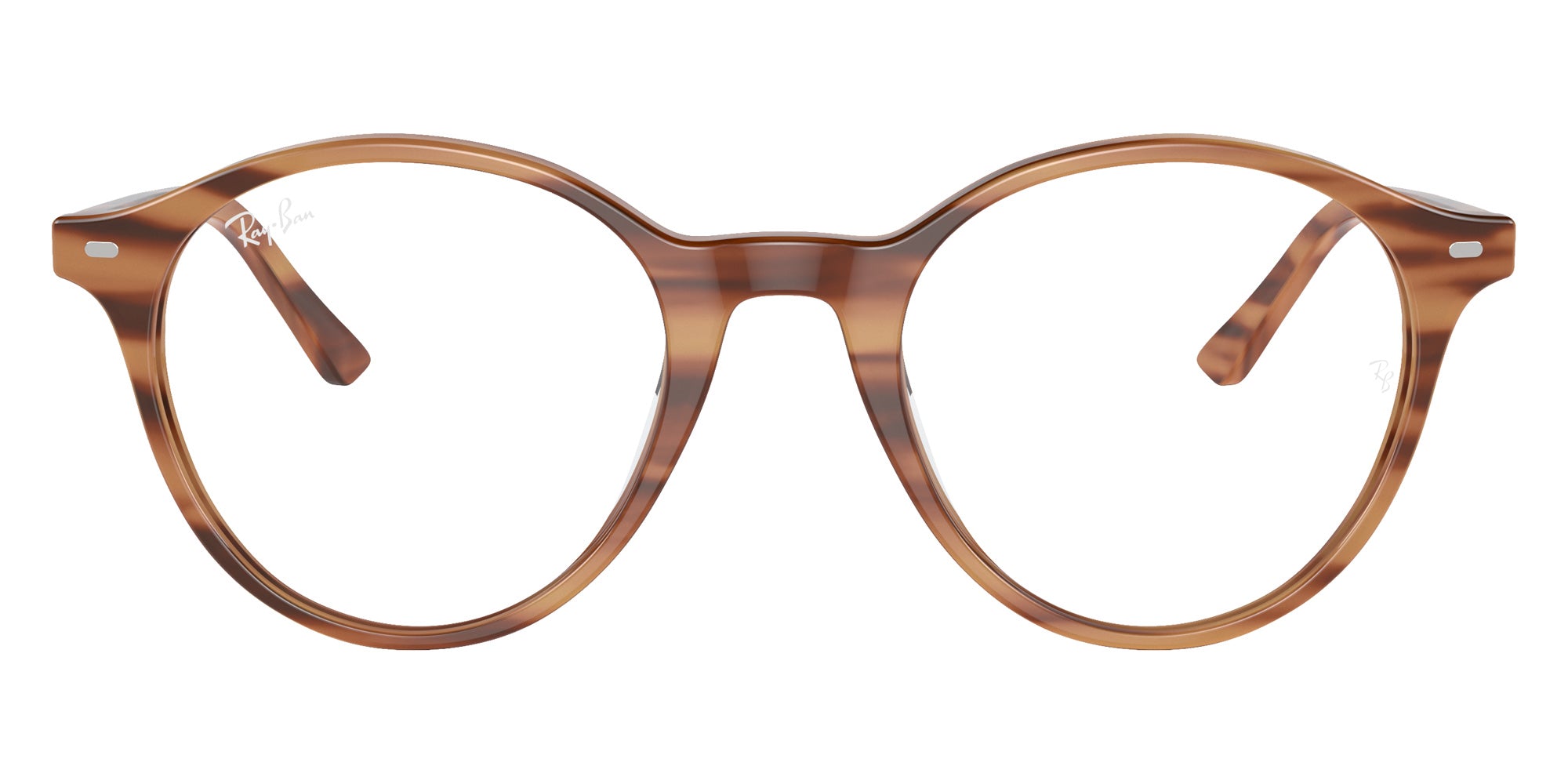 Ray-Ban® RX5430F RX5430F 8359 51 Eyeglasses - Striped Brown