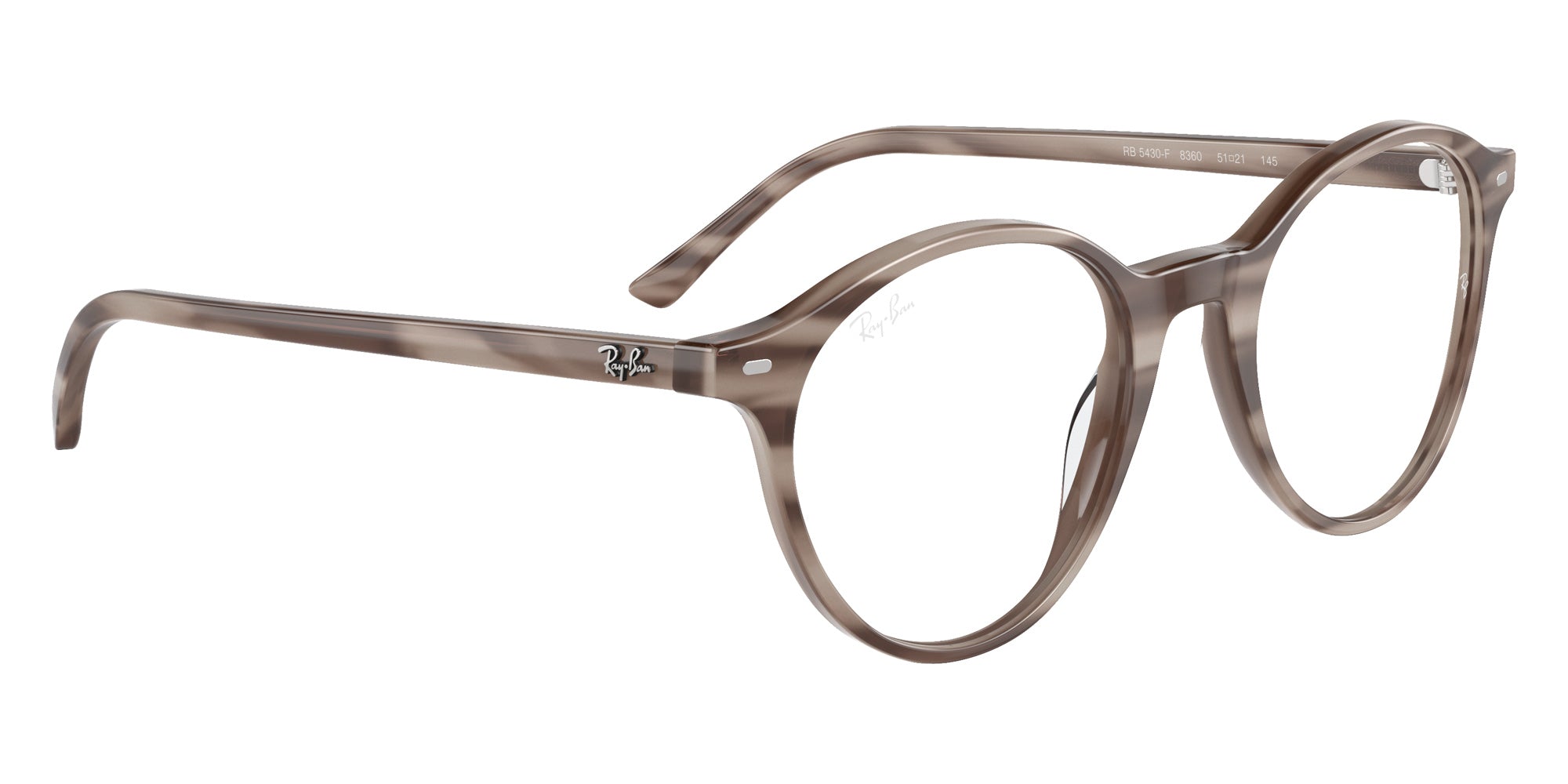 Ray-Ban® RX5430F RX5430F 8360 51 Eyeglasses - Striped Gray