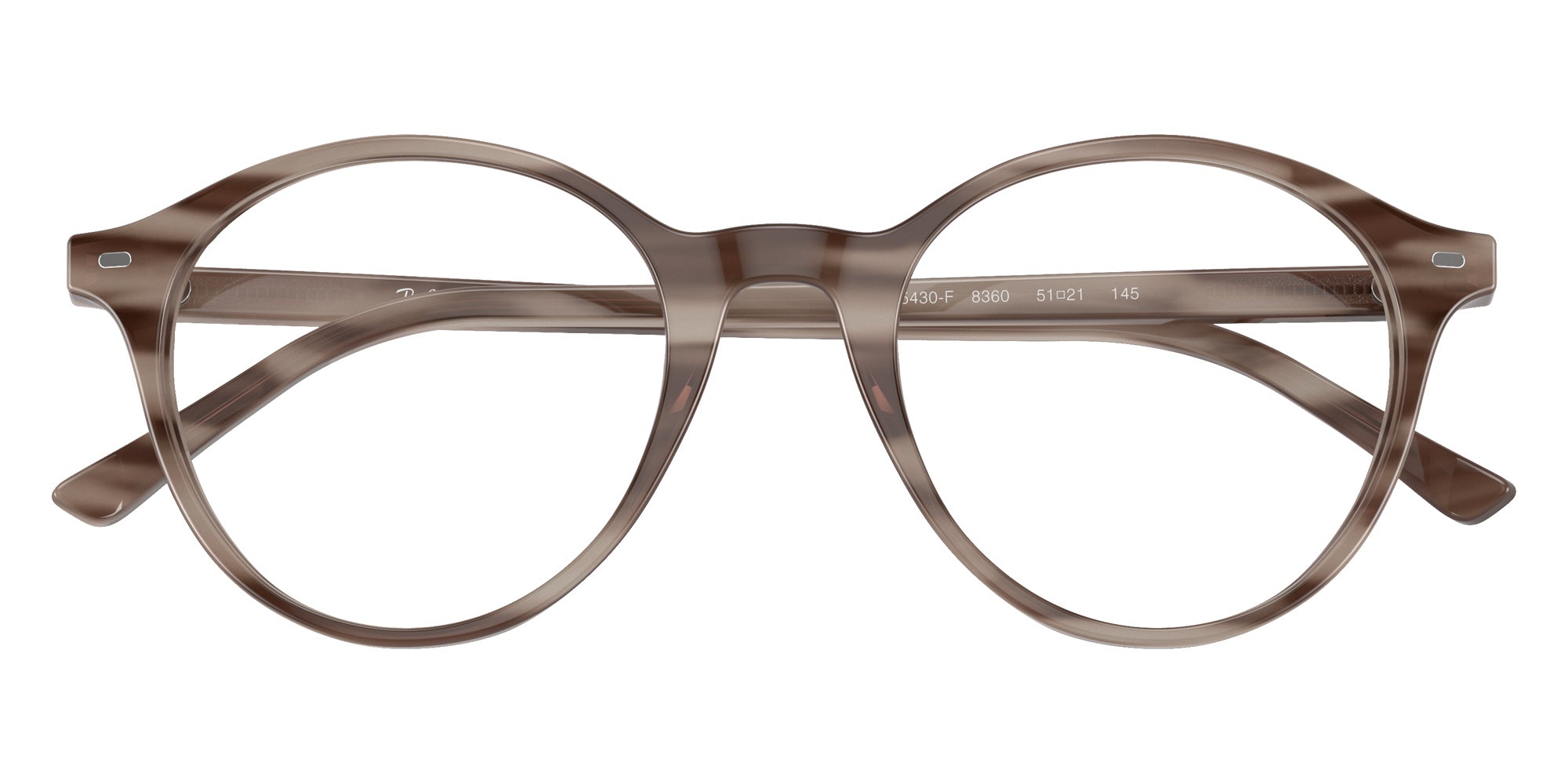 Ray-Ban® RX5430F RX5430F 8360 51 Eyeglasses - Striped Gray