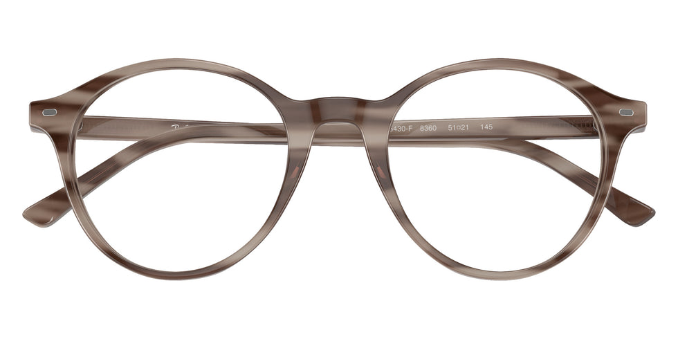 Ray-Ban® RX5430F RX5430F 8360 51 Eyeglasses - Striped Gray