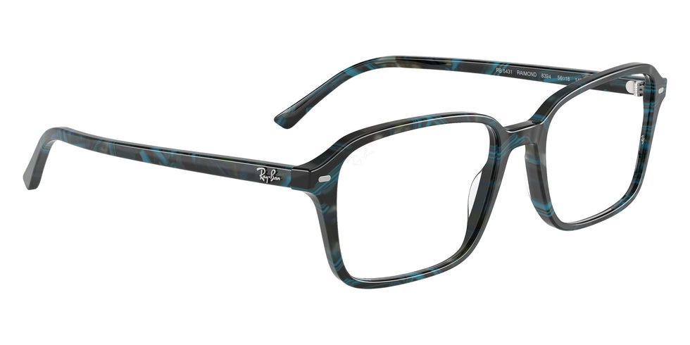 Ray-Ban® RX5431 RX5431 8394 56 Eyeglasses - Transparent Fantasy Blue/Gray