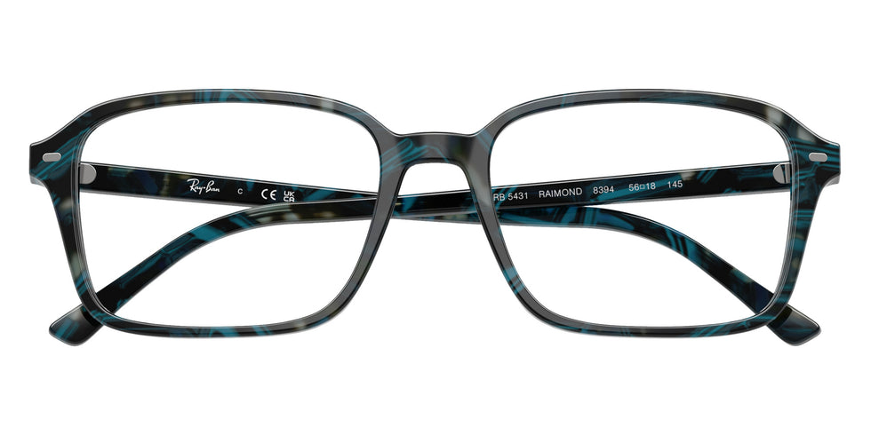 Ray-Ban® RX5431 RX5431 8394 56 Eyeglasses - Transparent Fantasy Blue/Gray
