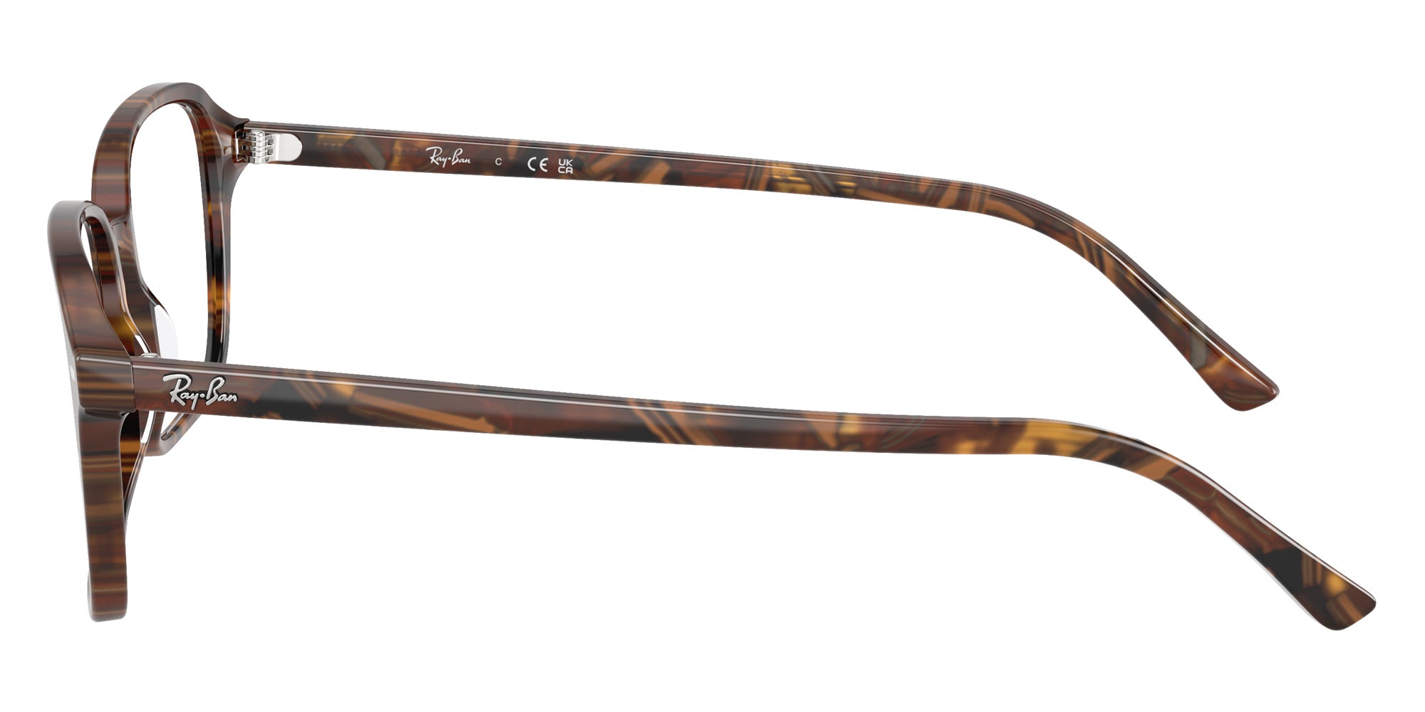Ray-Ban® RX5431 RX5431 8395 56 Eyeglasses - Transparent Fantasy Brown/Yellow