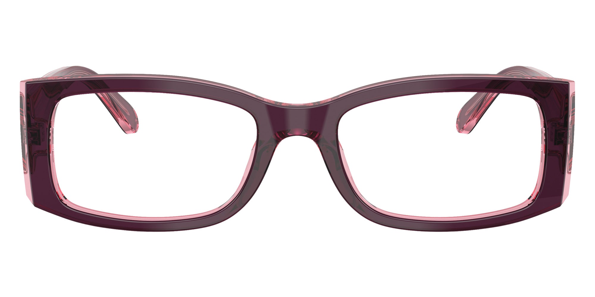 Ray-Ban® RX5434 RX5434 8364 54 Eyeglasses - Violet On Transparent Pink