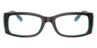 Ray-Ban® RX5434 RX5434 8366 54 Eyeglasses - Brown On Transparent Blue