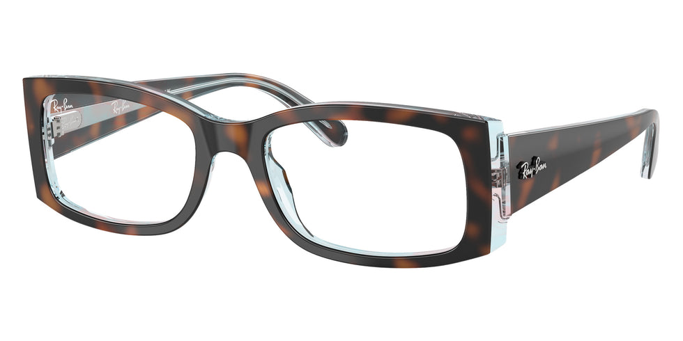Ray-Ban® RX5434 RX5434 8401 54 Eyeglasses - Dark Havana On Multicolor