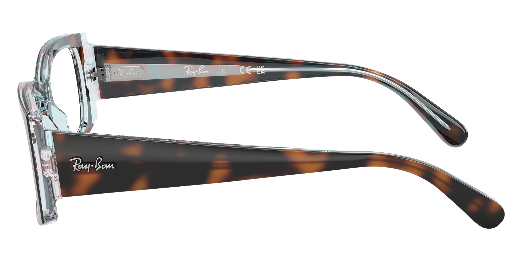 Ray-Ban® RX5434 RX5434 8401 54 Eyeglasses - Dark Havana On Multicolor